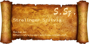 Strelinger Szilvia névjegykártya